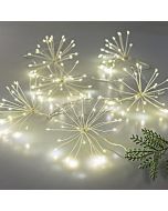 ΜΠΟΥΚΕΤΑΚΙΑ 120 MINI LED, ΜΕ ΜΕΤΑΣΧΗΜΑΤΙΣΤΗ, 6 ΜΠΟΥΚΕΤΑ x 20 LED, ΑΣΗΜΙ ΧΑΛΚΟΣ, ΘΕΡΜΟ ΛΕΥΚΟ LED, ΑΠΟΣΤΑΣΗ ΜΠΟΥΚΕΤΩΝ  30cm, ΠΡΟΕΚΤΑΣΗ ΠΑΡΟΧΗΣ 3m, IP44 Eurolamp 600-11449