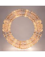 ΣΤΕΦΑΝΙ ΦΩΤΙΖΟΜΕΝΟ, 2880 ΘΕΡΜΑ LED, ΜΕ ΜΕΤΑΣΧΗΜΑΤΙΣΤΗ, ΧΑΛΚΟΥ, 50cm Eurolamp 600-22427