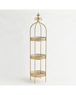 ΚΛΟΥΒΙ, ΜΕ ΤΡΙΑ ΕΠΙΠΕΔΑ, ΜΕΤΑΛΛΙΚΟ, ΧΡΥΣΟ, 23x21,5x91cm Eurolamp 600-44163