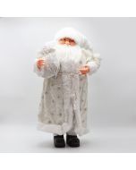 ΑΓΙΟΣ ΒΑΣΙΛΗΣ ΜΕ ΛΕΥΚΑ ΓΟΥΝΙΝΑ ΡΟΥΧΑ ΚΑΙ ΣΑΚΟ ΜΕ BERRY, 80cm Eurolamp 600-46637