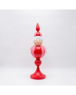 ΓΥΝΑΙΚΑ ΑΓΙΟΥ ΒΑΣΙΛΗ, ΚΟΚΚΙΝΟ ΡΟΖ, ΜΕΤΑΛΛΙΚΟ,  14x13x45cm Eurolamp 600-47744