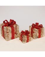 ΦΩΤΙΖΟΜΕΝΑ ΔΩΡΑ 15-20-25cm, 20/30/40 LED, ΜΠΑΤΑΡΙΑΣ 2xAA/3xAA, TIMER, ΧΡΥΣΟ ME KOKKINO ΦΙΟΓΚΟ, ΘΕΡΜΟ ΛΕΥΚΟ MINI LED, IP20 Eurolamp 600-47771