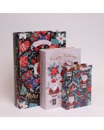 ΒΙΒΛΙΑ ΔΙΑΚΟΣΜΗΤΙΚΑ, ΜΕ ΚΑΡΥΟΘΡΑΥΣΤΗ,  ΞΥΛΙΝΑ, ΣΕΤ 3 ΤΜΧ, 32x23x7,  25x18.5x5.5 ΚΑΙ 18x13x4cm Eurolamp 600-47918