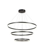 InLight Κρεμαστό φωτιστικό LED 100W 3CCT by switch on base D:60cm 6095-A-Black