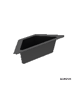 Μπωλ Γωνιακό Schock Αnthracite Matt 629733