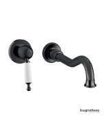 Μπαταρία Νιπτήρα Τοίχου Oxford Bugnatese Black Matt 6345-400