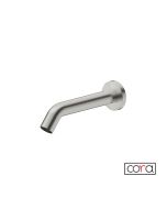 Μπαταρία Νιπτήρα Τοίχου Ηλεκτρονική Κρύο (Ρεύμα) Cora Inox Brushed 6410-111