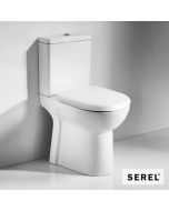 Λεκάνη Χαμηλής Πίεσης Πισωστόμια ΑΜΕΑ - SENIOR με Απλό κάλυμμα 9001, Serel White 674500-300