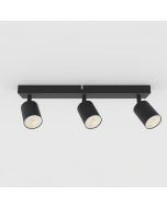 ΣΠΟΤ ΟΡΟΦΗΣ ΤΡΙΠΛΟ GU10 Max5w Φ320x105mm S1962 ΜΑΥΡΟ ARTE ILLUMINA BRAVA Eurolamp 144-60011