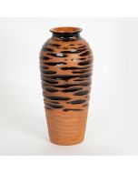 ΒΑΖΟ ΚΕΡΑΜΙΚΟ ΤΕΡΑΚΟΤΑ - ΜΑΥΡΟ 13.5x13.5x28.8cm Eurolamp 752-20233