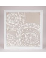 ΠΙΝΑΚΑΣ ΚΑΜΒΑΣ ΚΥΚΛΟΙ ΜΠΕΖ - ΛΕΥΚΟΣ 80x3x80cm Eurolamp 812-20039