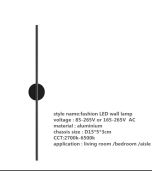 SE LED 60 VIOLA BLACK WALL LAMP 10W 3000K 2 YEARS WARRANTY HOMELIGHTING 77-50481