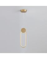Φωτιστικό Κρεμαστό 20xH100cm Χρυσαφί  Led 3CCT 3000-4000-6500K 19w Homelighting Ria 77-50493