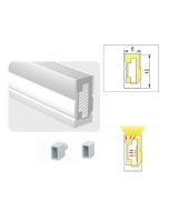 SE-SLO-6 SILICONE SIDE LIGHT OUT 1,2*0,6CM FOR 8MM LED STRIP PRICE PER METER HOMELIGHTING 77-50536