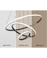 SE LED 60  DAMITA BLACK PENDANT 60-40-20x100cm 57W 3CCT WITH MEMORY IP20 2 YEARS WARRANTY A1 HOMELIGHTING 77-50603
