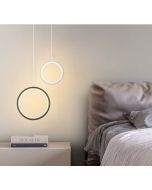 SE LED 16 AINA BLACK AND WHITE PENDANT 16+22x100cm 16W IP20 3CCT WITH MEMORY 2 YEARS WARRANTY HOMELIGHTING 77-50614