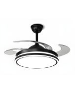SE LED 36 FAMA BLACK FAN 105x35cm 36W IP20  3CCT WITH MEMORY 2 YEARS WARRANTY HOMELIGHTING 77-50618