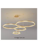 SE LED 4 KANKO PENDANT GOLD 96w 3CCT 80x60x40x20cm IP20 220V 2YEARS WARRANTY Α2 HOMELIGHTING 77-50669