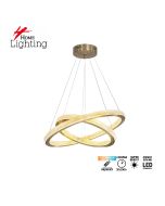 SE LED 60+80 ELYSIA GOLD MAT 147W 3CCT WITH REMOTE CONTROL+MEMORY IP20 2 YEARS WARRANTY A2 HOMELIGHTING 77-50994