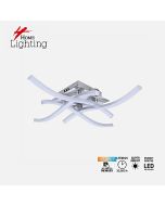 SE LED 45 COSIMA CHROME 45*45*8cm 37.1W 3CCT WITH MEMORY 2 YEARS WARRANTY HOMELIGHTING 77-51147