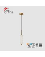 SE LED 120 LUNA TRIPLA GOLD Φ10CM  PENDANT  3CCT WITH MEMORY  2 YEARS WARRANTY HOMELIGHTING 77-51158