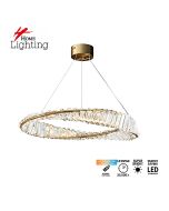 SE LED 60  OVELA ROSE GOLD Φ60cm 3CCT REMOTE CONTROL 2 YEARS WARRANTY HOMELIGHTING 77-51192