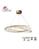 SE LED 80 OVELA ROSE GOLD Φ80cm 3CCT REMOTE CONTROL 2 YEARS WARRANTY HOMELIGHTING 77-51193