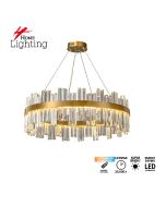 SE LED 80 SOLINA CIRCLE Φ80cm GOLD 3CCT 3000K-6500K REMOTE CONTROL 2 YEARS WARRANTY HOMELIGHTING 77-51195