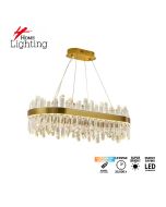 SE LED 80 SOLINA RECTANGLE GOLD 80*35cm 3CCT 3000-6500K REMOTE CONTROL 2 YEARS WARRANTY HOMELIGHTING 77-51196
