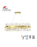 SE LED 80 TWILIGHT RECTANGLE L80cm GOLD 23,2W 3000K-6500K 3CCT REMOTE CONTROL 2 YEARS WARRAN HOMELIGHTING 77-51198