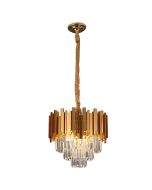 SE21-14-5 IMPERIAL CASCADE GOLD Φ40*31-120cm E14*5 2 YEARS WARRANTY HOMELIGHTING 77-51204