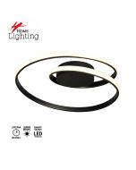 SE LED 50 LICI CEILING BLACK 38W 3CCT 50x9cm IP20 220V 2 YEARS WARRANTY Α1 HOMELIGHTING 77-51223