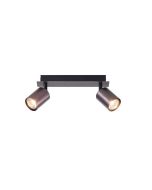 ΣΠΟΤ ΑΛΟΥΜΙΝΙΟ 2ΦΩΤΟ 2XGU10 Max 7W 250X120mm ΓΚΡΙ ARTE ILLUMINA LUXY Eurolamp 145-25266