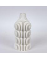 ΒΑΖΟ ΠΟΡΣΕΛΑΝΙΝΟ 3D ΛΕΥΚΟ 12x12x25cm Eurolamp 752-21097