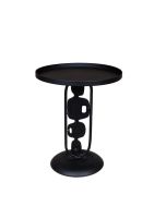 ΤΡΑΠΕΖΙ BOHΘΗΤΙΚΟ ΜΕΤΑΛΛΙΚΟ ΜΑΥΡΟ 50x50x60cm Eurolamp 810-00029