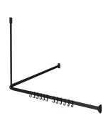 Easy roll black βραχίονας μπάνιου γωνιακός Sealskin  800128