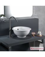 Νιπτήρας Πορσελάνης In-Out 39,5φ Scarabeo White 8021-300