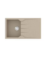 Νεροχύτης Κουζίνας Γρανίτης 86*50 εκ. Χρώμα Sabbia Ένθετος ερμάριο 40 εκ. Sanitec 805