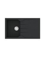 Νεροχύτης Κουζίνας Γρανίτης 86*50 εκ. Χρώμα Grafite Ένθετος ερμάριο 40 εκ. Sanitec 805