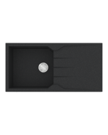 Νεροχύτης Κουζίνας Γρανίτης 100x50cm 1 Γούρνα & Ποδιά Ένθετος Ερμάριο 55cm Sanitec Ultra Granite 811-36-Grafite