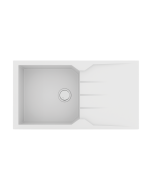 Νεροχύτης Κουζίνας 86x50cm Ένθετος Ερμάριο 55cm Γρανίτης Sanitec Ultra Granite 814-34-Sienna