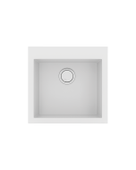 Νεροχύτης Κουζίνας 50x50cm Ένθετος Ερμάριο 50cm Γρανίτης Sanitec Ultra Granite 816-30-Bianco