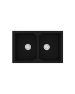 Νεροχύτης Κουζίνας 86x50cm Ένθετος Ερμάριο 90cm Γρανίτης Sanitec Ultra Granite 818-33-Nero 