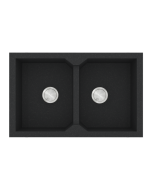 Νεροχύτης Κουζίνας 86x50cm Ένθετος Ερμάριο 90cm Γρανίτης Sanitec Ultra Granite 818-36-Grafite