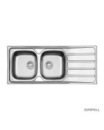 Νεροχύτης Κουζίνας Ανοξείδωτος Area 116x50 Αpell Inox Λείο  8216-110