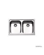 Νεροχύτης Κουζίνας Ανοξείδωτος Anniversario 79x50 Αpell Inox Σαγρέ 8380-112