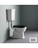 Λεκάνη Υψηλής Πίεσης Κατωσόμια CLASSIC με καζανάκι και κάλυμμα Soft Close MS87C Black, GSI White 871000MNC-300