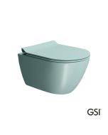 Λεκάνη Κρεμαστή Pura/50 Swirlflush με κάλυμμα MS86SC Super Slim Soft Close, GSI Ghiaccio 881600SC-920