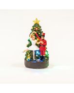 ΧΡΙΣΤΟΥΓΕΝΝΙΑΤΙΚΟ ΔΕΝΤΡΟ ΚΑΙ ΧΟΡΕΥΤΕΣ, ΜΠΑΤΑΡΙΑΣ, 6 LED, 9,5x9,5x17cm Eurolamp 600-45612