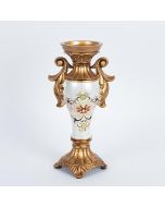 ΚΗΡΟΠΗΓΙΟ ΠΟΛΥΡΕΖΙΝ  ΛΕΥΚΟ - ΧΡΥΣΟ 15x9.5x29cm Eurolamp 752-21016